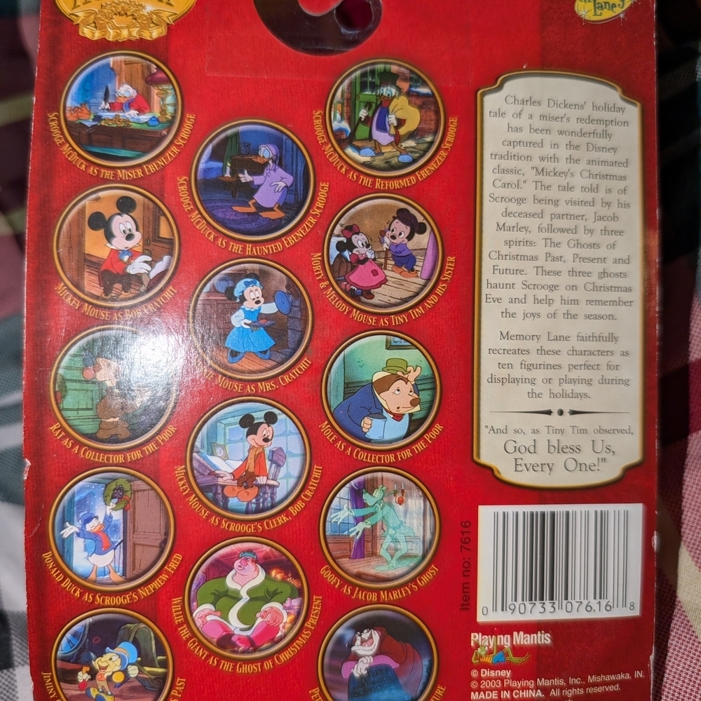 Mickey Mouse Jiminy Cricket Christmas Carol Keychains - Picture 5 of 6
